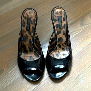 Dolce & Gabbana patent leather mule